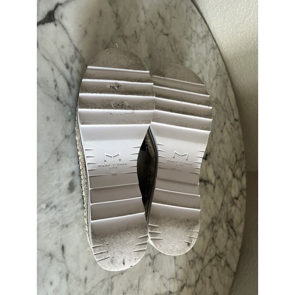Marc Fisher Quint Slingback Wedge Sandal Size 9 M Lug Sole Platform - Picture 5 of 6